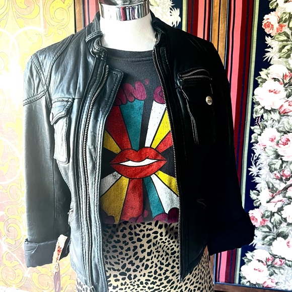 Vintage Miss Sixty Reworked Leather Boho Jacket - Picture 2 of 13